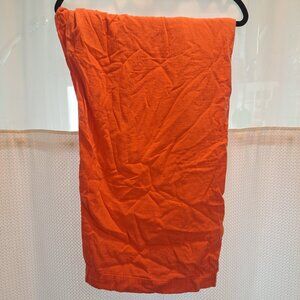 Old Navy 100% Cotton Coral Tropics Wide Leg Pants Size XXL